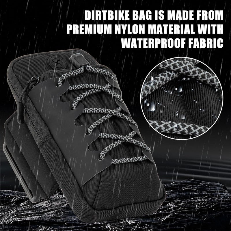 psler Dirt Bike Battery Cover Storage Bag, Pouch Bag Dirt Bike Frame Bag Fits for Sur Ron Light Bee X S Segway X160 X260 Eride Pro SS (Black) - Image 4